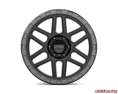 KMC KM544 Mesa Wheel 17x9 6x135 18mm Satin Black w/ Gloss Black Lip - KM54479063718