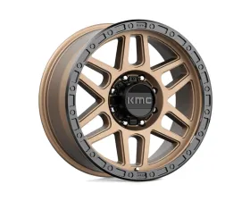 KMC KM544 Mesa Wheel 17x9 8x165.1 18mm Matte Bronze w/ Black Lip