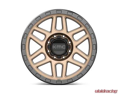 KMC KM544 Mesa Wheel 17x9 8x165.1 18mm Matte Bronze w/ Black Lip - KM54479080618