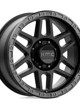 KMC KM544 Mesa Wheel 17x9 8x170 18mm Satin Black w/ Gloss Black Lip                                     - KM54479087718 - Image 3