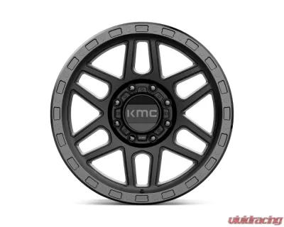 KMC KM544 Mesa Wheel 17x9 8x170 18mm Satin Black w/ Gloss Black Lip - KM54479087718