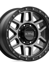 KMC KM544 Mesa Wheel 17x9 8x165.1 18mm Satin Black w/ Gray Tint                                     - KM54479080418 - Image 3