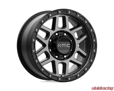 KMC KM544 Mesa Wheel 17x9 8x165.1 18mm Satin Black w/ Gray Tint - KM54479080418