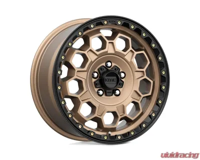 KMC KM545 Trek Wheel 17x9 5x127 | 5x5 -12mm Matte Bronze w/ Black Lip - KM54579050612N