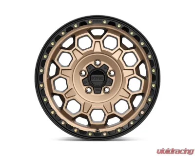 KMC KM545 Trek Wheel 17x9 5x127 | 5x5 -12mm Matte Bronze w/ Black Lip - KM54579050612N