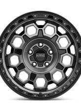 KMC KM545 Trek Wheel 17x9 5x127 | 5x5 -12mm Satin Black w/ Gray Tint                                     - KM54579050412N - Image 3