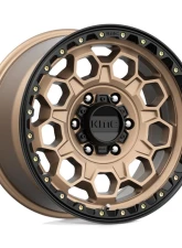 KMC KM545 Trek Wheel 17x9 6x139.7 18mm Matte Bronze w/ Black Lip                                     - KM54579068618 - Image 3