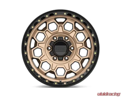 KMC KM545 Trek Wheel 17x9 6x139.7 18mm Matte Bronze w/ Black Lip - KM54579068618