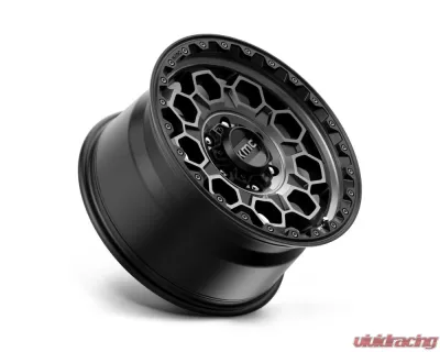KMC KM545 Trek Wheel 17x8 6x139.7 20mm Satin Black w/ Gray Tint - KM54578068420