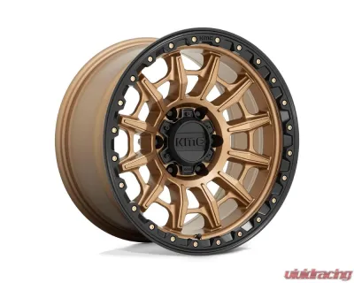 KMC KM547 Carnage Wheel 17x9 6x139.7 0mm Matte Bronze w/ Black Lip - KM54779068600