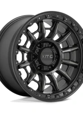 KMC KM547 Carnage Wheel 16x8 6x139.7 0mm Satin Black w/ Gray Tint                                     - KM54768068400 - Image 3