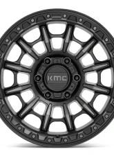 KMC KM547 Carnage Wheel 16x8 6x139.7 0mm Satin Black w/ Gray Tint                                     - KM54768068400 - Image 3