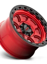 KMC KM548 Chase Wheel 17x9 5x127 | 5x5 -12mm Candy Red w/ Black Lip                                     - KM54879050912N - Image 2