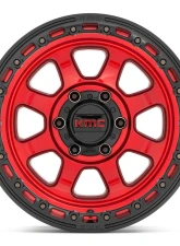 KMC KM548 Chase Wheel 17x9 5x127 | 5x5 -12mm Candy Red w/ Black Lip                                     - KM54879050912N - Image 3