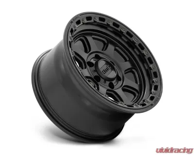 KMC KM548 Chase Wheel 20x9 5x127 18mm Satin Black w/ Gloss Black Lip - KM54829050718