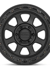 KMC KM548 Chase Wheel 20x9 5x127 18mm Satin Black w/ Gloss Black Lip                                     - KM54829050718 - Image 3