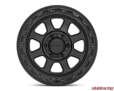 KMC KM548 Chase Wheel 20x9 5x127 18mm Satin Black w/ Gloss Black Lip - KM54829050718