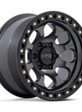KMC KM550 Riot SBL Wheel 17x8.5 5x127 | 5x5 10mm Anthracite w/ Satin Black Lip                                     - KM550AB17855010 - Image 3