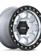 KMC KM550 Riot SBL Wheel 17x8.5 6x139.7 10mm Machined w/ Satin Black Lip                                     - KM550DB17856810 - Image 3