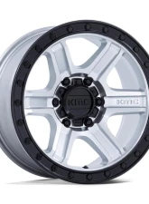 KMC KM551 Outrun Wheel 18x9 5x127 18mm Machined w/ Gloss Black Lip                                     - KM551DB18905018 - Image 3