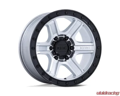 KMC KM551 Outrun Wheel 18x9 5x127 18mm Machined w/ Gloss Black Lip - KM551DB18905018