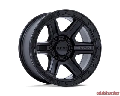 KMC KM551 Outrun Wheel 17x8.5 6x135 -10mm Matte Black w/ Gloss Black Lip - KM551MB17856310N