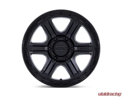KMC KM551 Outrun Wheel 17x8.5 6x135 -10mm Matte Black w/ Gloss Black Lip - KM551MB17856310N