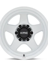 KMC KM728 Lobo Wheel 17x8.5 6x139.7 -10mm Gloss White                                     - KM728WX17856810N - Image 3