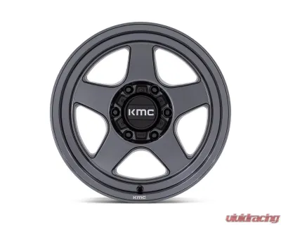 KMC KM728 Lobo Wheel 17x9 5x127 -38mm Matte Anthracite - KM728AX17905038N