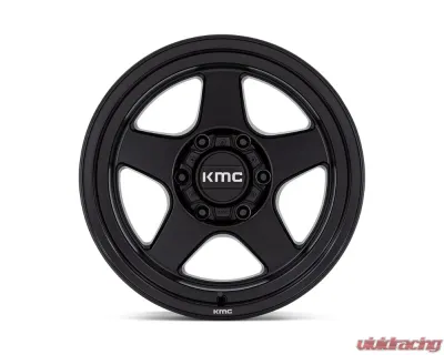KMC KM728 Lobo Wheel 17x8.5 6x139.7 -10mm Matte Black - KM728MX17856810N