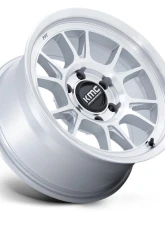 KMC KM729 Range Wheel 17x8.5 5x127 | 5x5 -10mm Gloss Silver w/ Machined Face                                     - KM729DX17855010N - Image 2