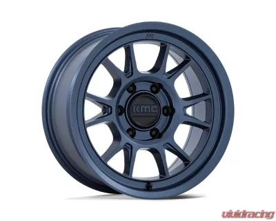 KMC KM729 Range Wheel 17x8.5 5x127 | 5x5 -10mm Metallic Blue - KM729LX17855010N