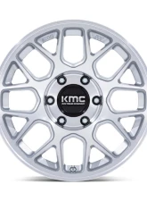 KMC KM730 Hatchet Wheel 17x8.5 6x120 25mm Gloss Silver w/ Machined Face                                     - KM730SD17857725 - Image 3