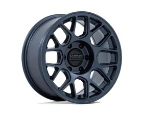 KMC KM730 Hatchet Wheel 17x8.5 5x127 | 5x5 25mm Metallic Blue