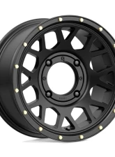 KMC KS135 Grenade Wheel 15x6 4x137 38mm Satin Black                                     - KS13556048738 - Image 2