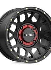 KMC KS135 Grenade Wheel 15x6 4x137 38mm Satin Black                                     - KS13556048738 - Image 3
