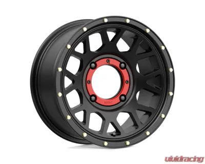 KMC KS135 Grenade Wheel 15x6 4x137 38mm Satin Black - KS13556048738