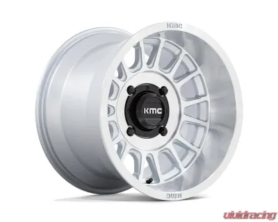 KMC KS138 Impact UTV Wheel 15x10 4x137 0mm Silver w/ Machined Face - KS138SD15104800