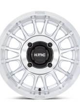 KMC KS138 Impact UTV Wheel 15x10 4x137 0mm Silver w/ Machined Face                                     - KS138SD15104800 - Image 3