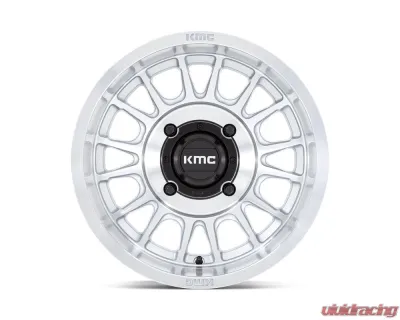 KMC KS138 Impact UTV Wheel 15x10 4x137 0mm Silver w/ Machined Face - KS138SD15104800
