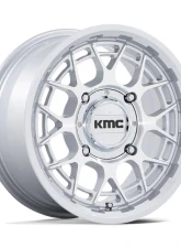 KMC KS139 Technic UTV Wheel 15x7 4x156 38mm Gloss Silver Machined                                     - KS139SD15704438 - Image 3