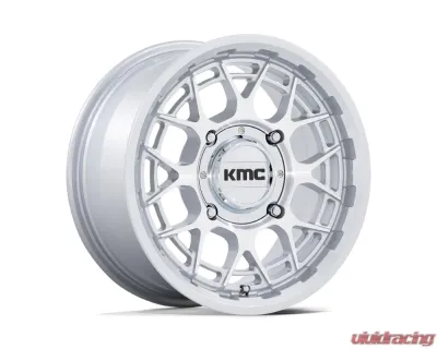 KMC KS139 Technic UTV Wheel 15x7 4x156 38mm Gloss Silver Machined - KS139SD15704438