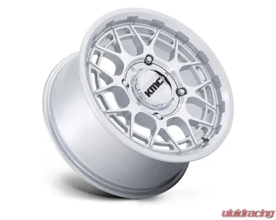 KMC KS139 Technic UTV Wheel 15x7 4x156 38mm Gloss Silver Machined - KS139SD15704438