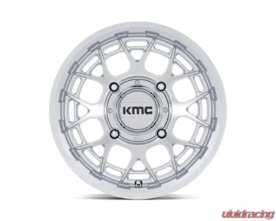 KMC KS139 Technic UTV Wheel 15x7 4x156 38mm Gloss Silver Machined - KS139SD15704438