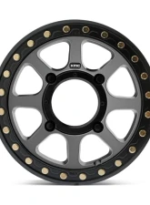 KMC KS234 Addict 2 Beadlock Wheel 15x6 4x137 38mm Satin Gray                                     - KS23456048438 - Image 2