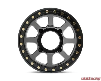 KMC KS234 Addict 2 Beadlock Wheel 15x6 4x137 38mm Satin Gray - KS23456048438