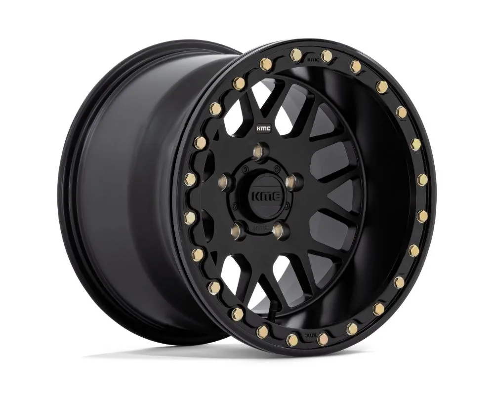 KMC KS235 Grenade Beadlock Wheel 14x7 4x156 38mm Satin Black - KS23547044738