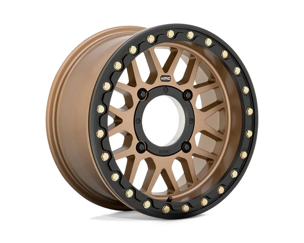 KMC KS235 Grenade Beadlock Wheel 15x6 4x137 38mm Satin Bronze - KS23556048638