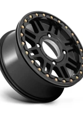 KMC KS250 Cage Beadlock Wheel 15x10 4x156 0mm Satin Black w/ Gloss Black Ring                                     - KS25051044700 - Image 3