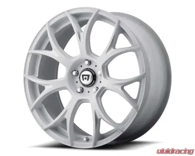 MOTEGI Racing MR126 Wheel 20x10 32mm Matte White w/Milled Accents - MR12621000432